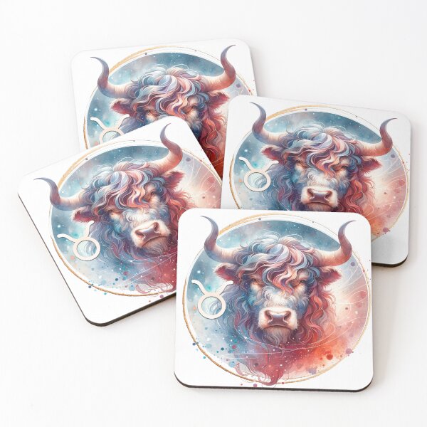 Artikelvorschau, Aquarell Mystic Zodiac Clipart - Stier entworfen und verkauft von Eiwaprints.