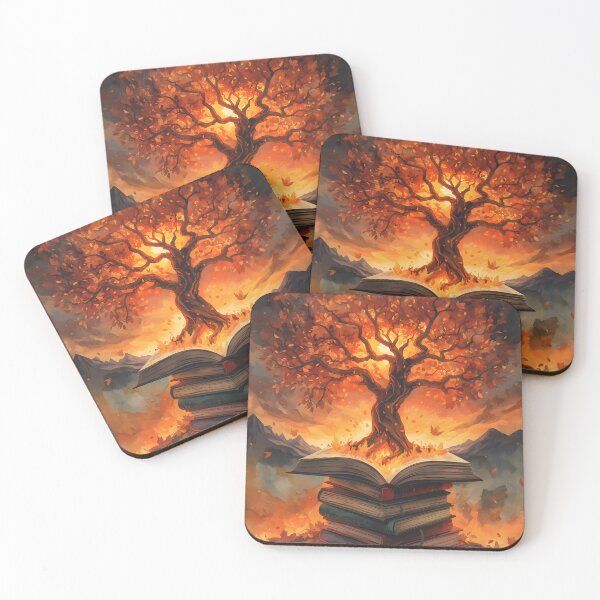 Item preview, Magical watercolor books – fantasy, fire designed and sold by The Dream Lab.