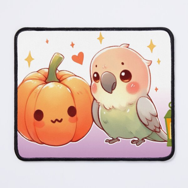 Item preview, Autumn Pumpkin Parrot – Cute Tropical Fall Bird Illustration designed and sold by Sugar Wisdom .