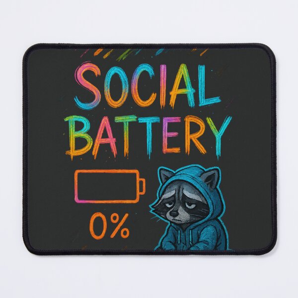 Item preview, Social Battery Empty designed and sold by xmoudx.