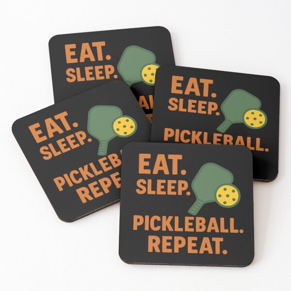 Item preview, Eat Sleep Pickleball Repeat – Funny Pickleball Player Gift designed and sold by Dragonfly-10.