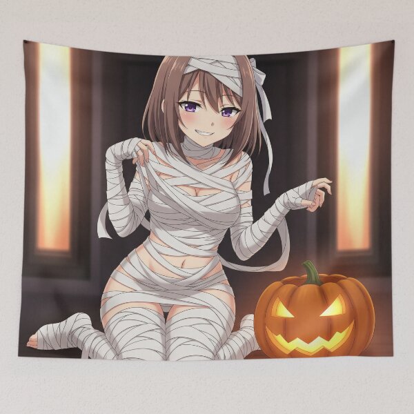 Item preview, Mummy Waifu – Halloween Bandages & Naughty Seductive Anime Girl designed and sold by GerwantSHOP.
