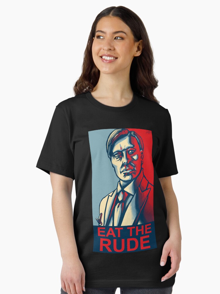 VATUYAGB Eat The Rude T-Shirt - Funny T Shirt Retro Hannibal - Foto 12