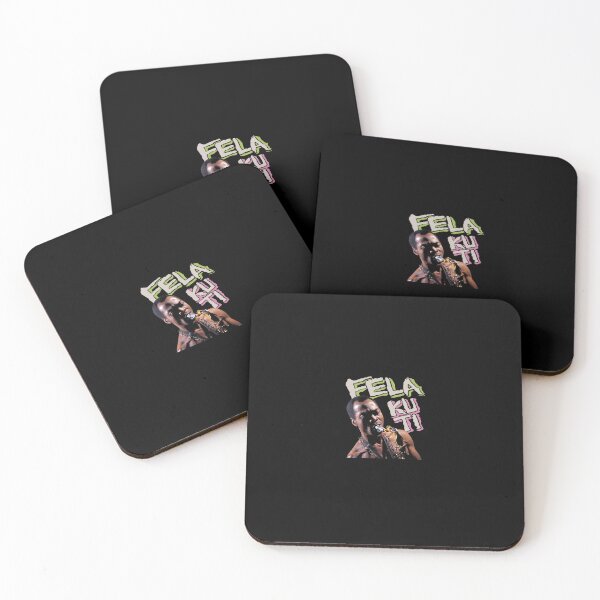 Item preview, VTG Fela Kuti singing black T-shirt short designed and sold by legrowbradacf.