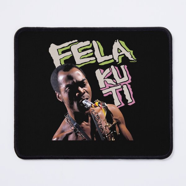 Item preview, VTG Fela Kuti singing black T-shirt short designed and sold by legrowbradacf.