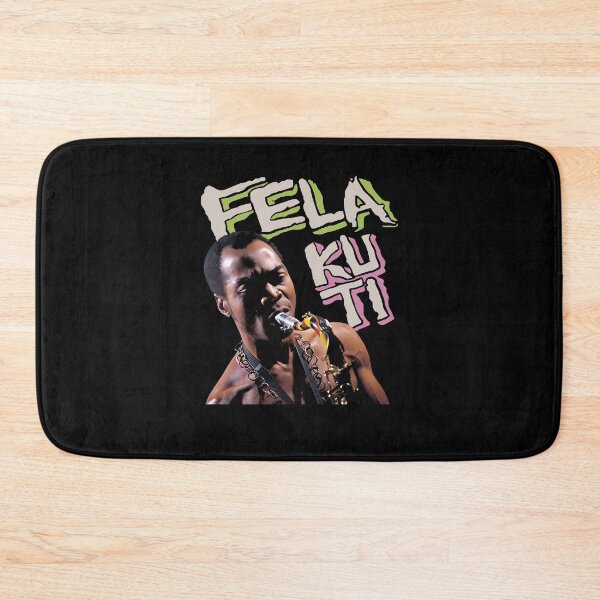 Item preview, VTG Fela Kuti singing black T-shirt short designed and sold by legrowbradacf.