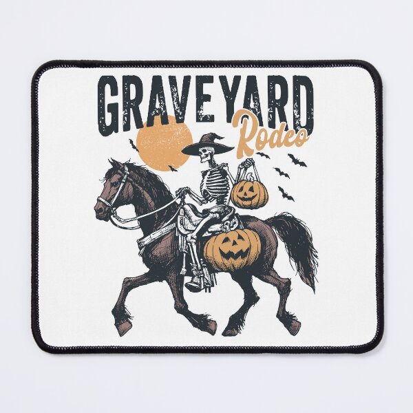 Item preview, Cowgirl Witch Halloween Western Pumpkin Graveyard Rodeo designed and sold by Jcat7.