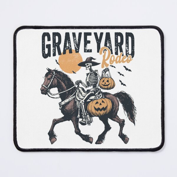 Item preview, Cowgirl Witch Halloween Western Pumpkin Graveyard Rodeo designed and sold by Jcat7.