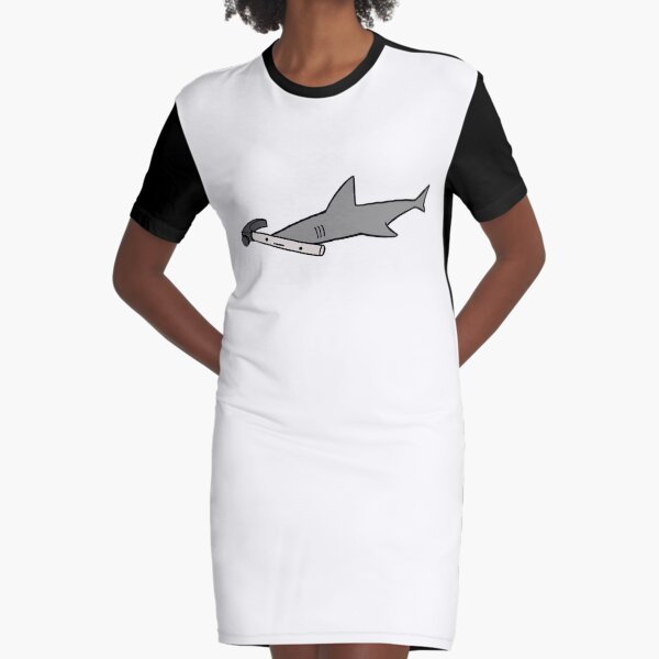 Hammerhead Shark Graphic T-Shirt Dress