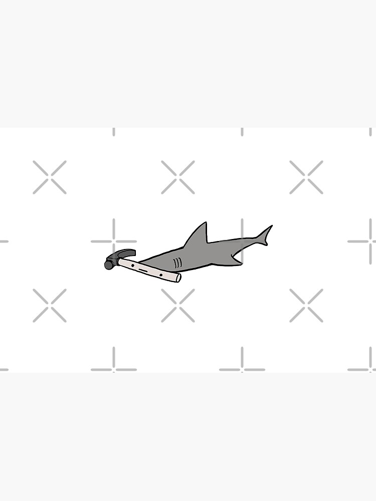 Thumbnail 4 of 4, Zipper Pouch, Hammerhead Shark designed and sold by cheezup.