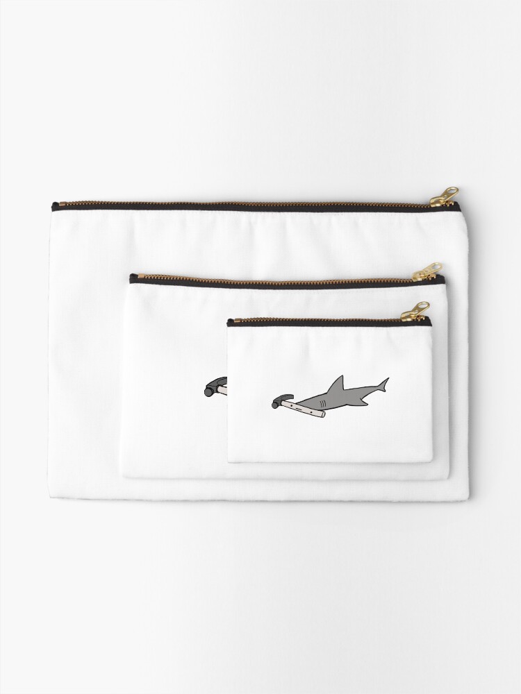 Thumbnail 2 of 4, Zipper Pouch, Hammerhead Shark designed and sold by cheezup.