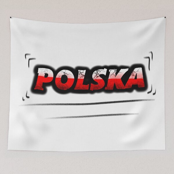 Item preview, Poland in Polish - inscription Poland designed and sold by CONTROLLEDWAVES.
