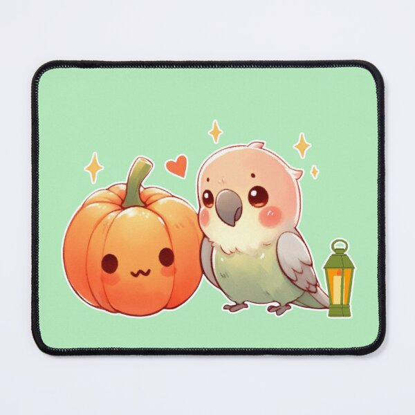 Item preview, Autumn Pumpkin Parrot – Cute Tropical Fall Bird Illustration designed and sold by Sugar Wisdom .