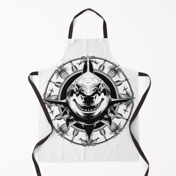 Item preview, A scary shark in mandala form designed and sold by Tonikreativ.