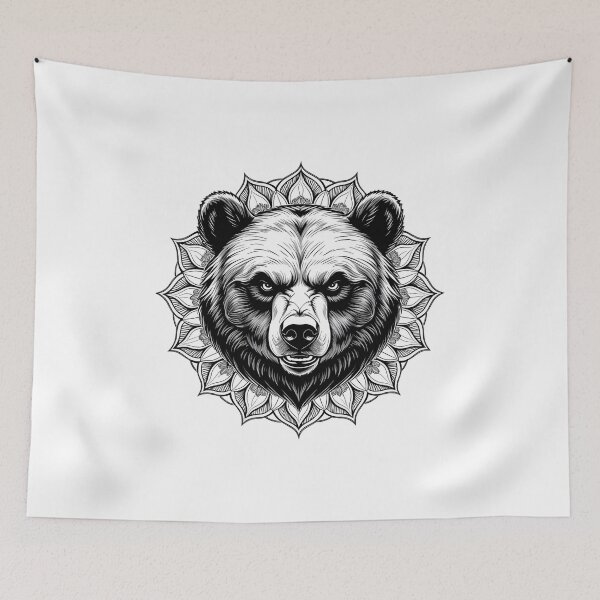 Item preview, A strong bear in mandala form designed and sold by Tonikreativ.