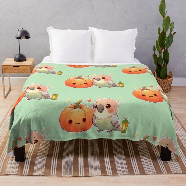 Item preview, Autumn Pumpkin Parrot – Cute Tropical Fall Bird Illustration designed and sold by Sugar Wisdom .