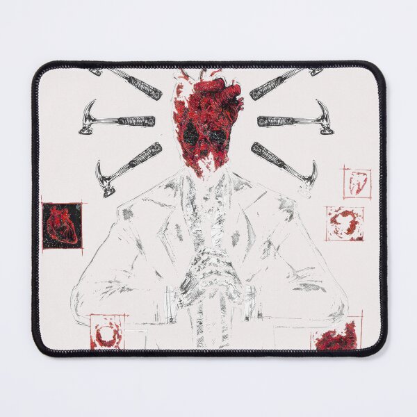 Item preview, Visceral Heart Head & Floating Hammers | Dark Grunge Aesthetic Art designed and sold by TraceyCollins.