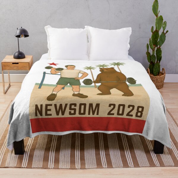 Item preview, Gavin Newsom 2028 Election California Flag Venice Beach designed and sold by lukecase.