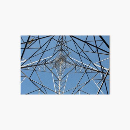 Inside an Electricity Pylon Art Board Print