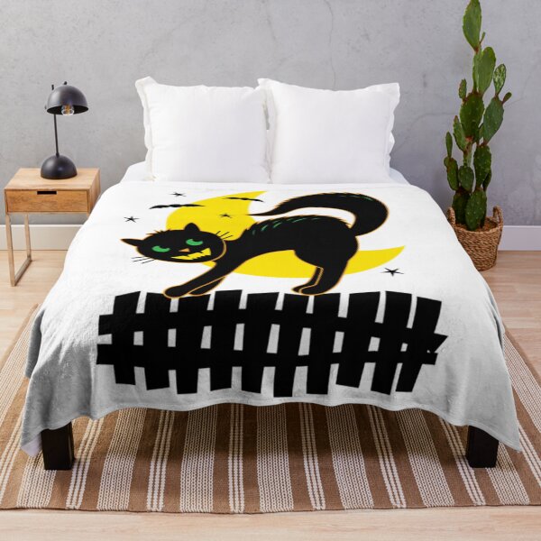 Item preview, Halloween Cute Retro Vintage Black Cat and Moon designed and sold by lukecase.