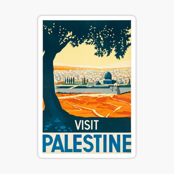 Visit Palestine Poster Sticker