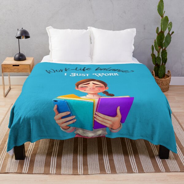 Item preview, Work-Life Balance? I Just Work – Funny Corporate Quote designed and sold by Red White Blue Studio.