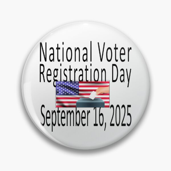 Item preview, National Voter Registration Day 2025 designed and sold by MauveMoves.