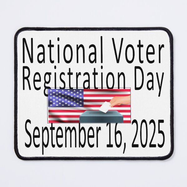 Item preview, National Voter Registration Day 2025 designed and sold by MauveMoves.