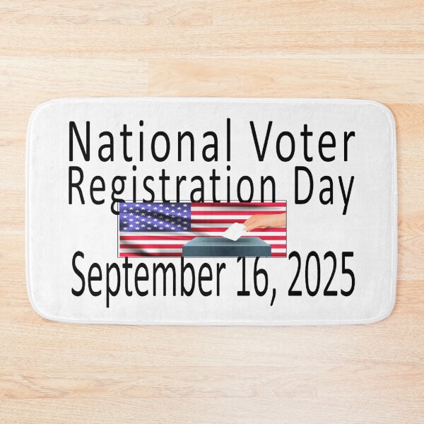 Item preview, National Voter Registration Day 2025 designed and sold by MauveMoves.