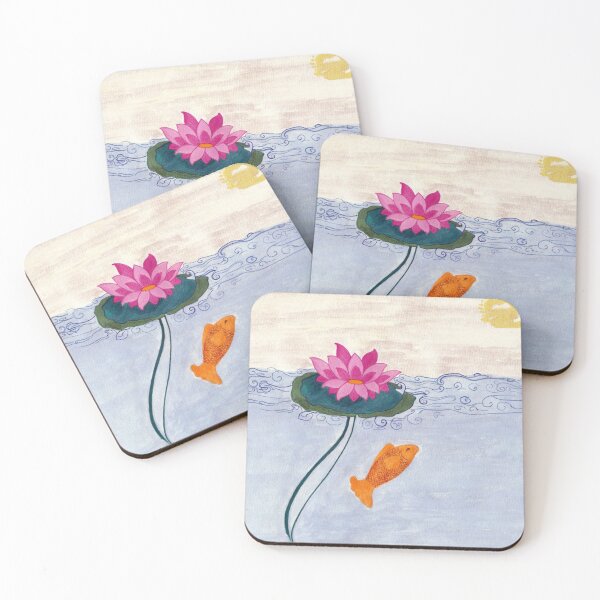 Item preview, Persian Abstract Lotus | Modern Pink & Green Design designed and sold by SHADOONEH STUDIO.