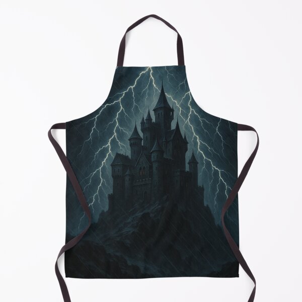 Item preview, Haunted Gothic Castle in Thunderstorm designed and sold by photoparadise22.