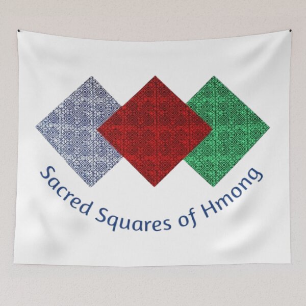 Item preview, Sacred Squares of Hmong – Geometric Tribal Pattern Art designed and sold by PimTribe.