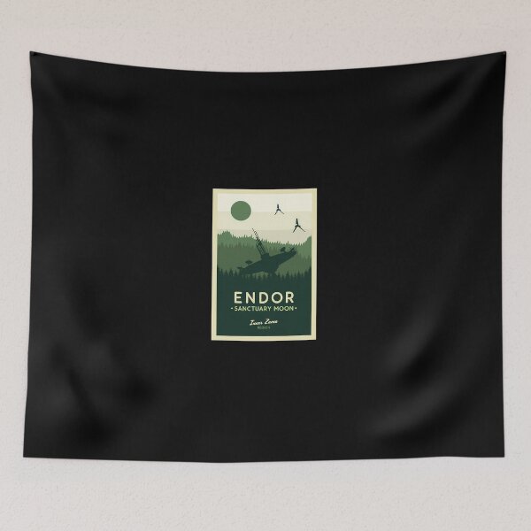 Item preview, Endor Sanctuary Moon Poster designed and sold by stuergrawev.