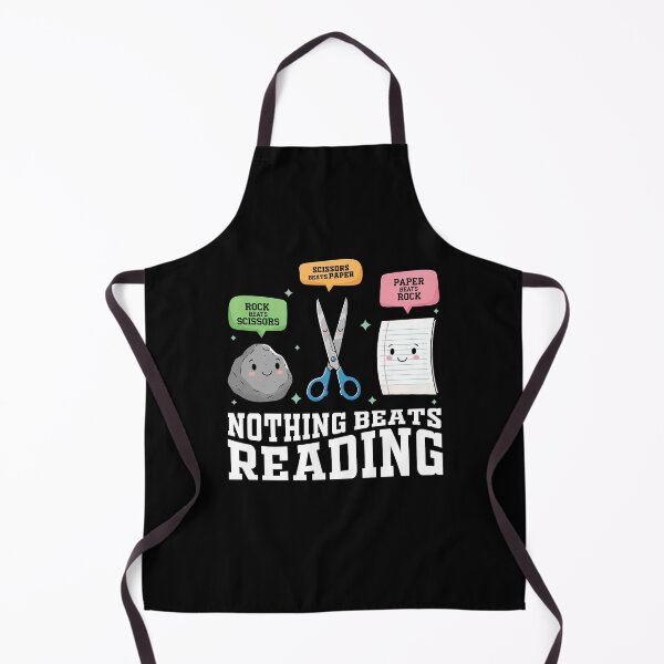 Item preview, Nothing Beats Reading Rock Paper Scissors for Book Lovers Gift designed and sold by JUSTBEELEGANT.