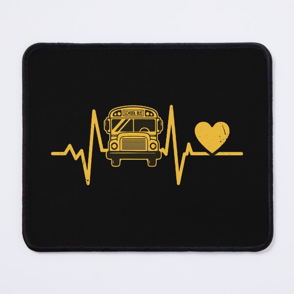 Item preview, School Bus Driver Heartbeat Driver Appreciation Gift designed and sold by JUSTBEELEGANT.