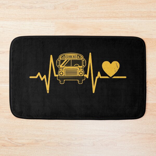 Item preview, School Bus Driver Heartbeat Driver Appreciation Gift designed and sold by JUSTBEELEGANT.
