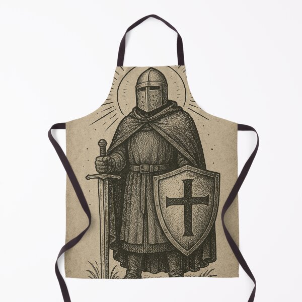 Item preview, Holy Crusader Knight Vintage Illustration designed and sold by photoparadise22.