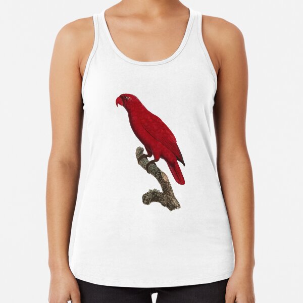 Red Parrot Racerback Tank Top
