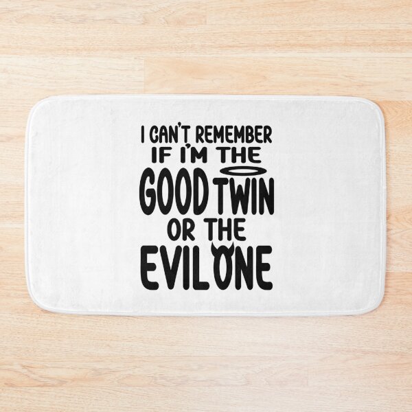 Item preview, Funny Twin Am I The Good Twin Or The Evil One  Twins design designed and sold by Colorfulman.
