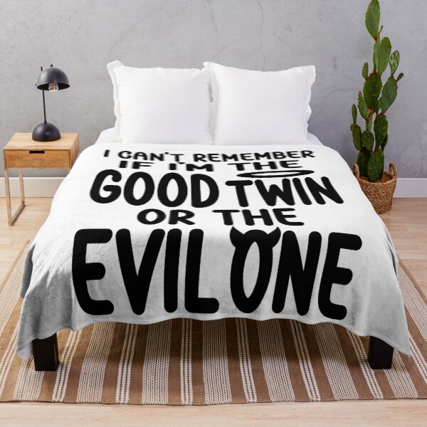 Item preview, Funny Twin Am I The Good Twin Or The Evil One Twins design designed and sold by Colorfulman.