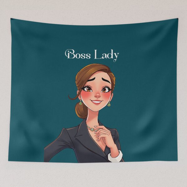Item preview, Boss Lady – Empowering Quote for Strong Women designed and sold by Red White Blue Studio.