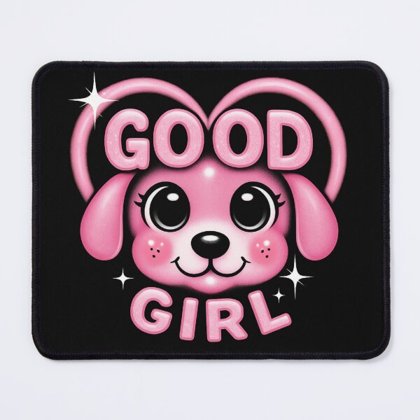 Item preview, Good Girl – Cute Pink Retro Dog Motif designed and sold by LucMediaShop.