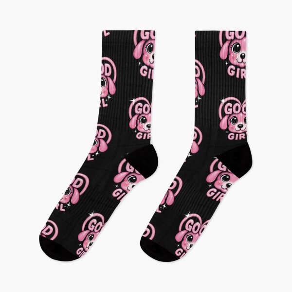 Item preview, Good Girl – Cute Pink Retro Dog Motif designed and sold by LucMediaShop.