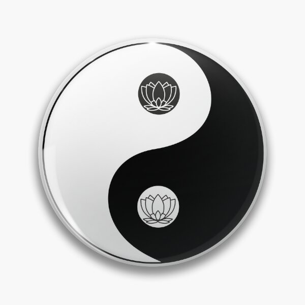 Item preview, Tao symbol Yin and Yang with lotus flower designed and sold by freaks13.