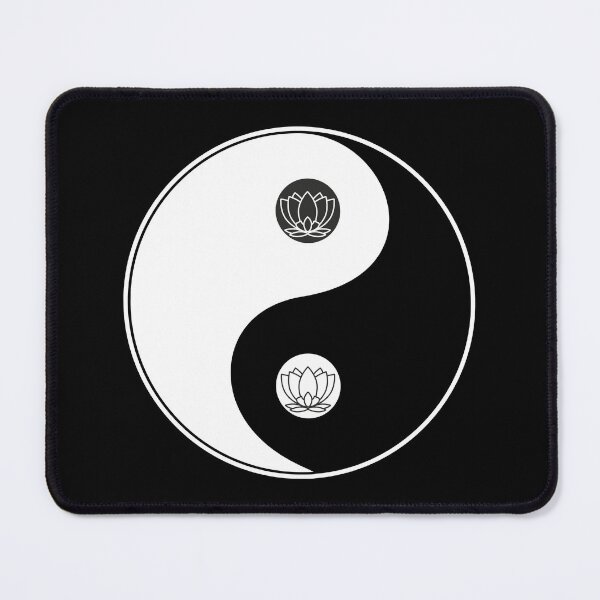 Item preview, Tao symbol Yin and Yang with lotus flower designed and sold by freaks13.