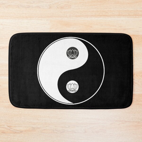 Item preview, Tao symbol Yin and Yang with lotus flower designed and sold by freaks13.
