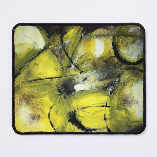 Item preview, Biomorphic shapes in yellow hues designed and sold by angelarosaart.