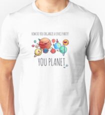 How to organize a space party? v2 Slim Fit T-Shirt