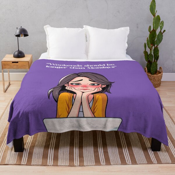 Item preview, Weekends Should Be Longer Than Mondays – Funny Work Life Quote designed and sold by Red White Blue Studio.
