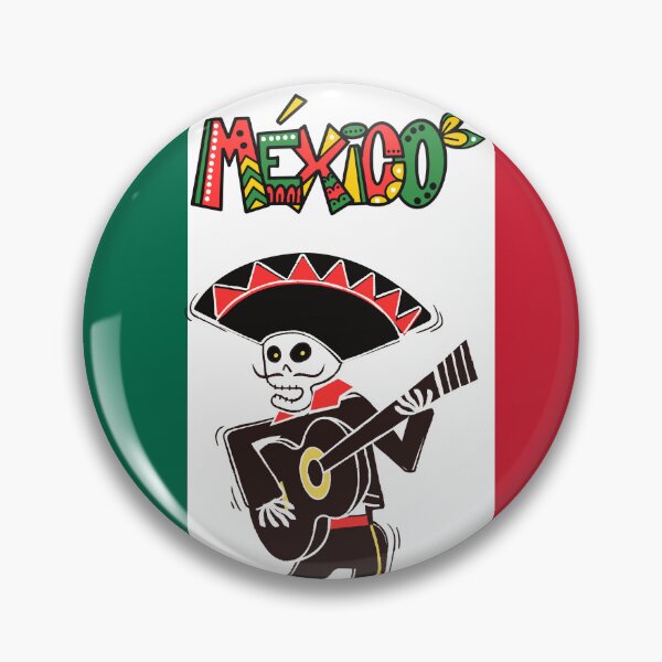 Item preview, Fiesta Forever – Mexican flag Skeleton Mariachi  Design designed and sold by By-soso.